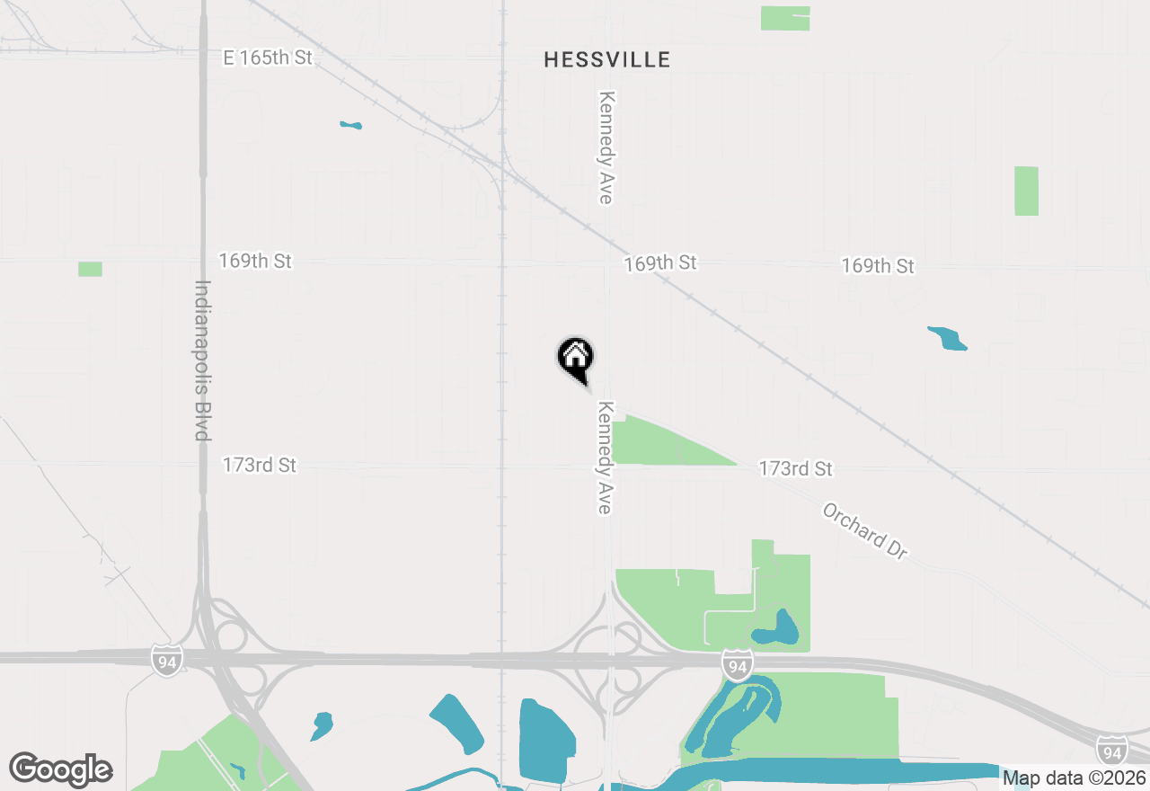 Map of 7132 Marshall Avenue, Hammond, IN 46323