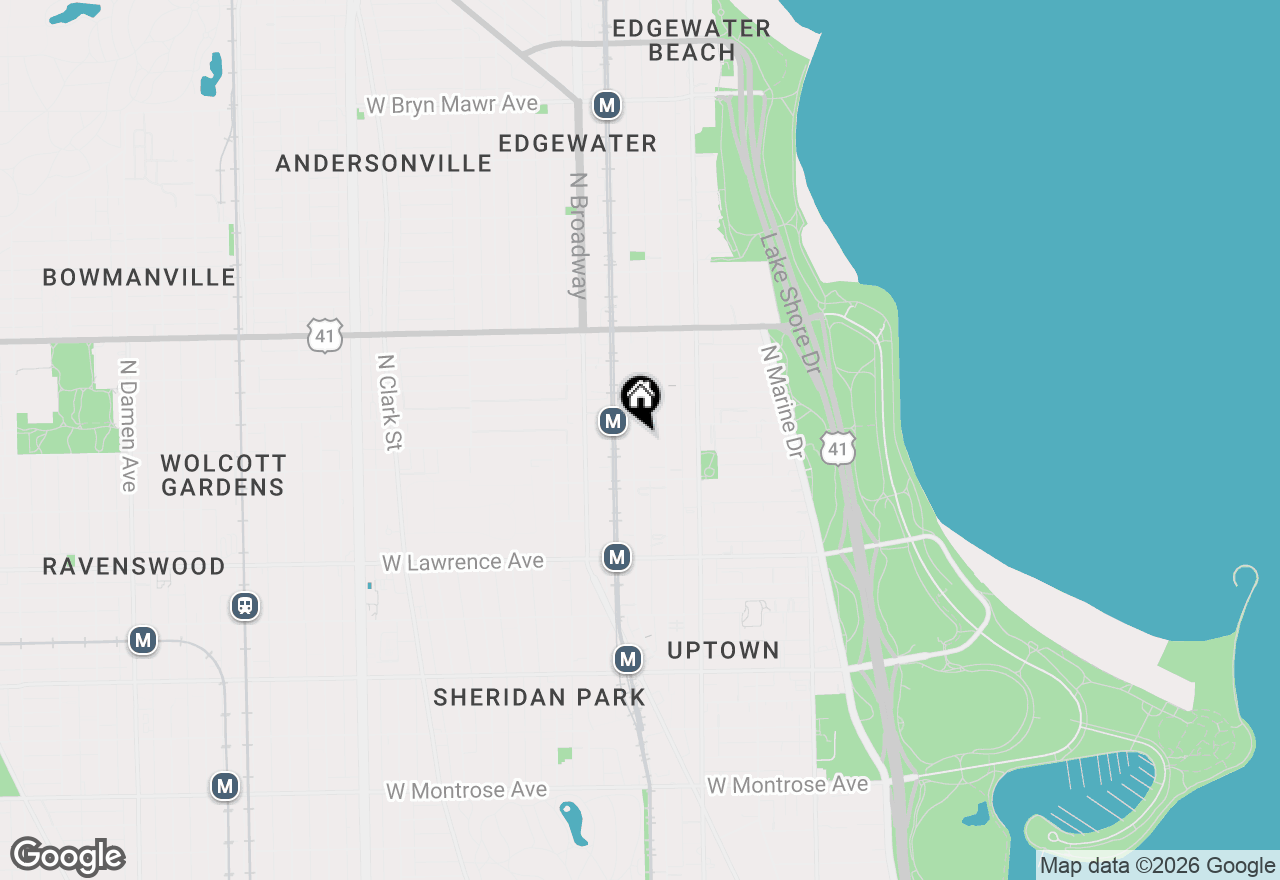 Map of 4943 N Winthrop Avenue #3, Chicago, IL 60640