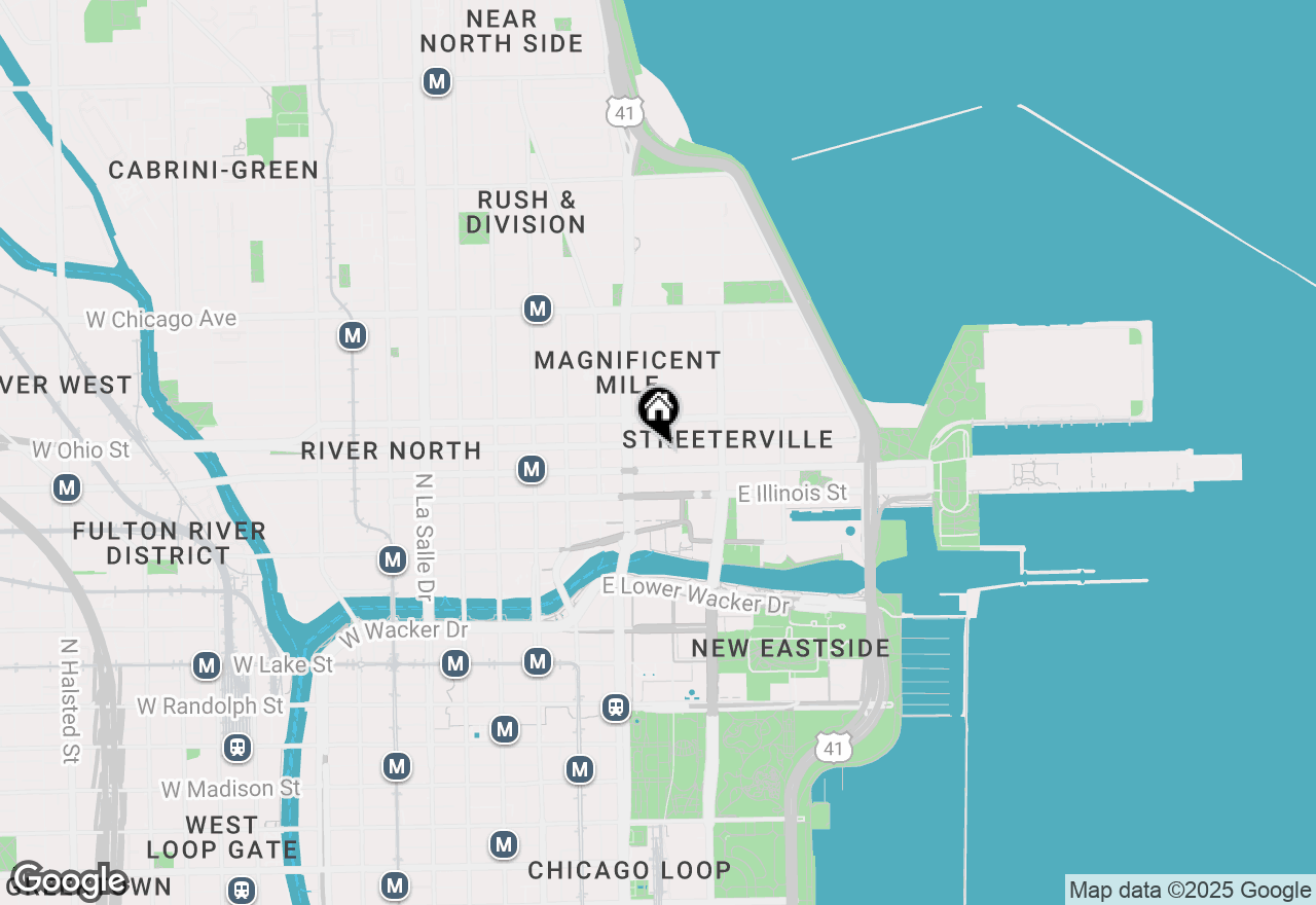 Map of 550 N Saint Clair Street #2204, Chicago, IL 60611