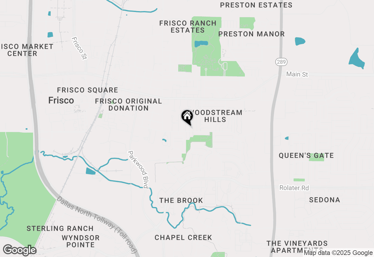 Map of 8525 Clearcreek Circle, Frisco, TX 75034