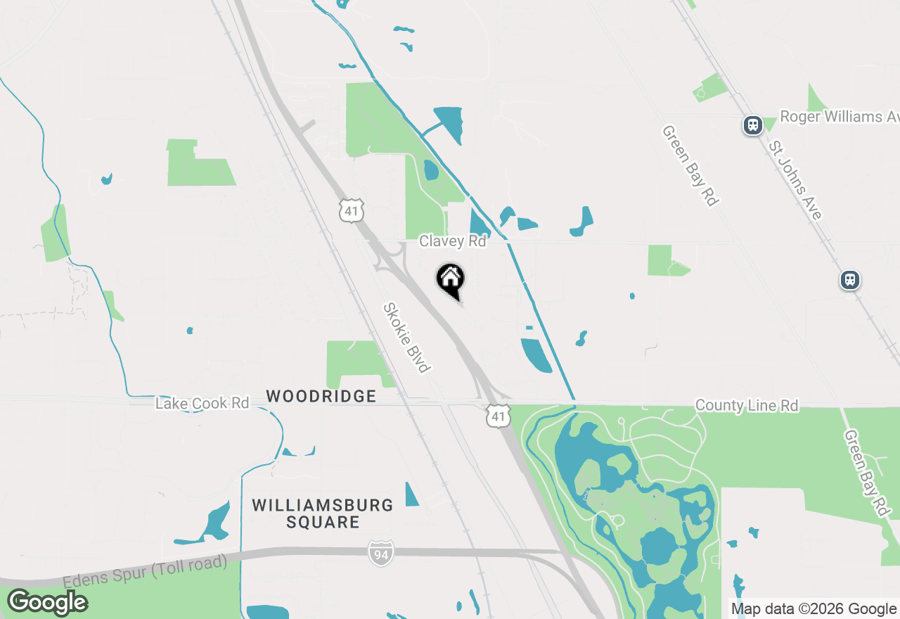 Map of 242 Aspen Lane, Highland Park, IL 60035