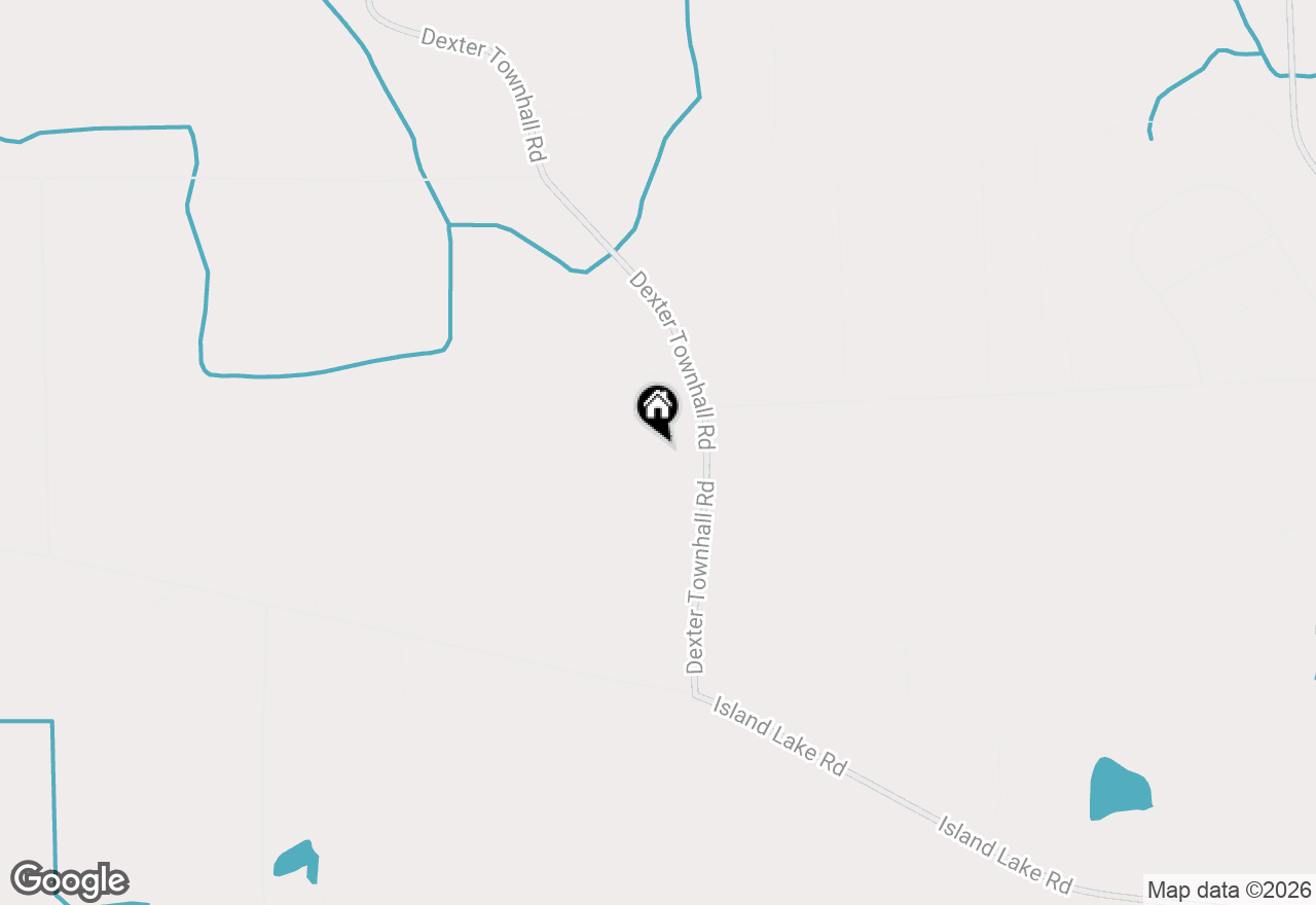 Map of 4425 Dexter Townhall Road, Dexter, MI 48130