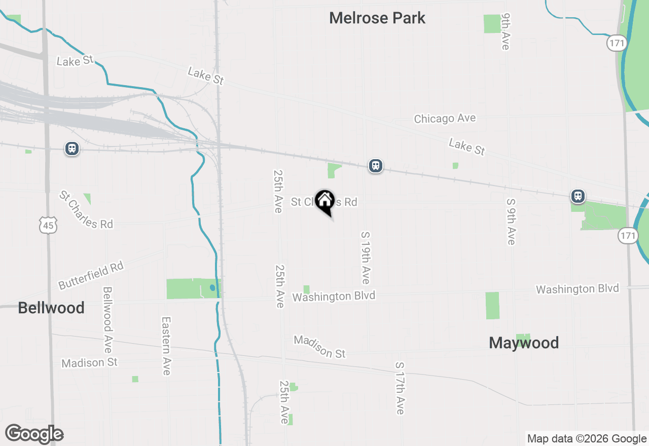 Map of 323 22nd Avenue #G, Bellwood, IL 60104