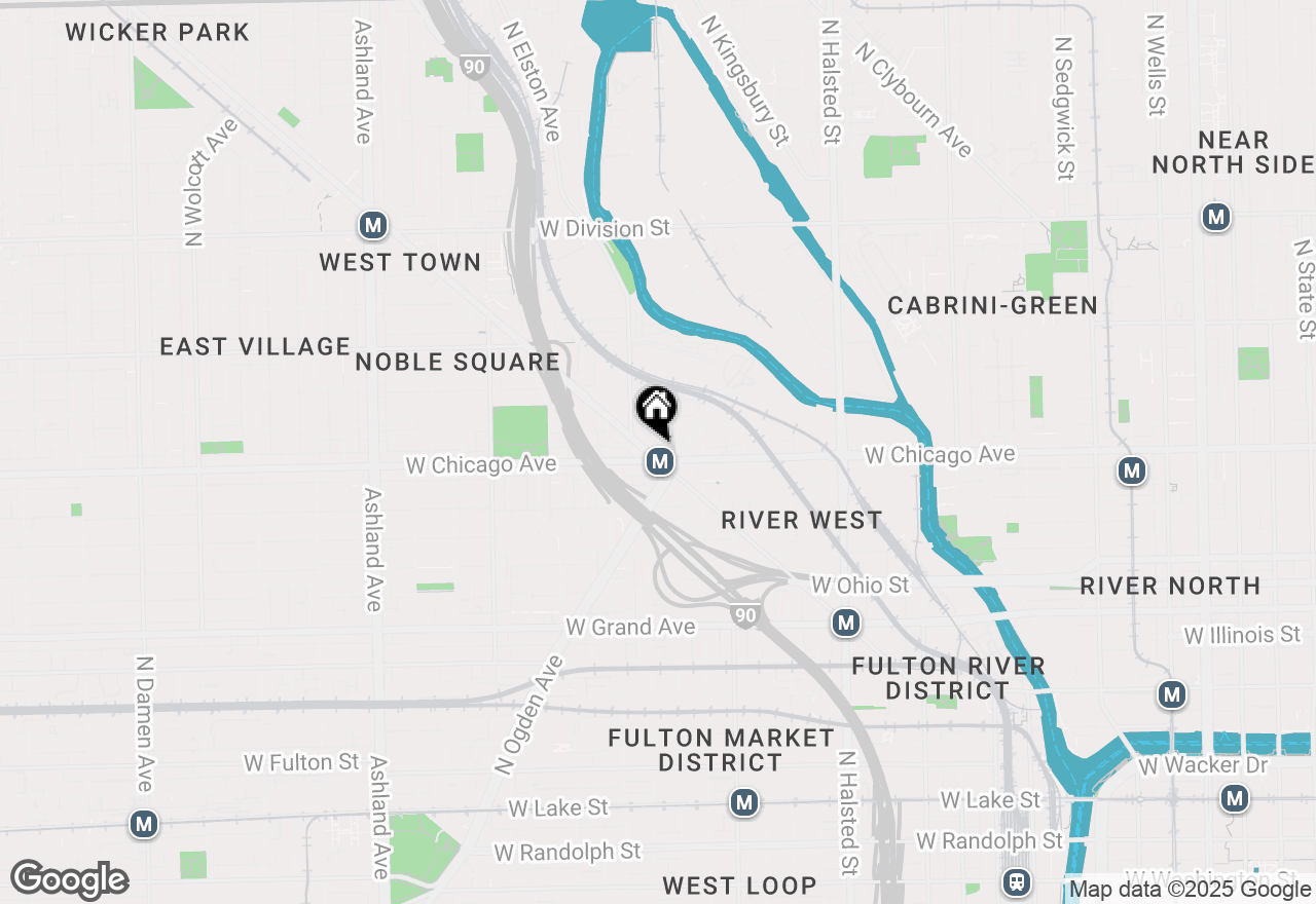 Map of 805 N Milwaukee Avenue #4N, Chicago, IL 60642