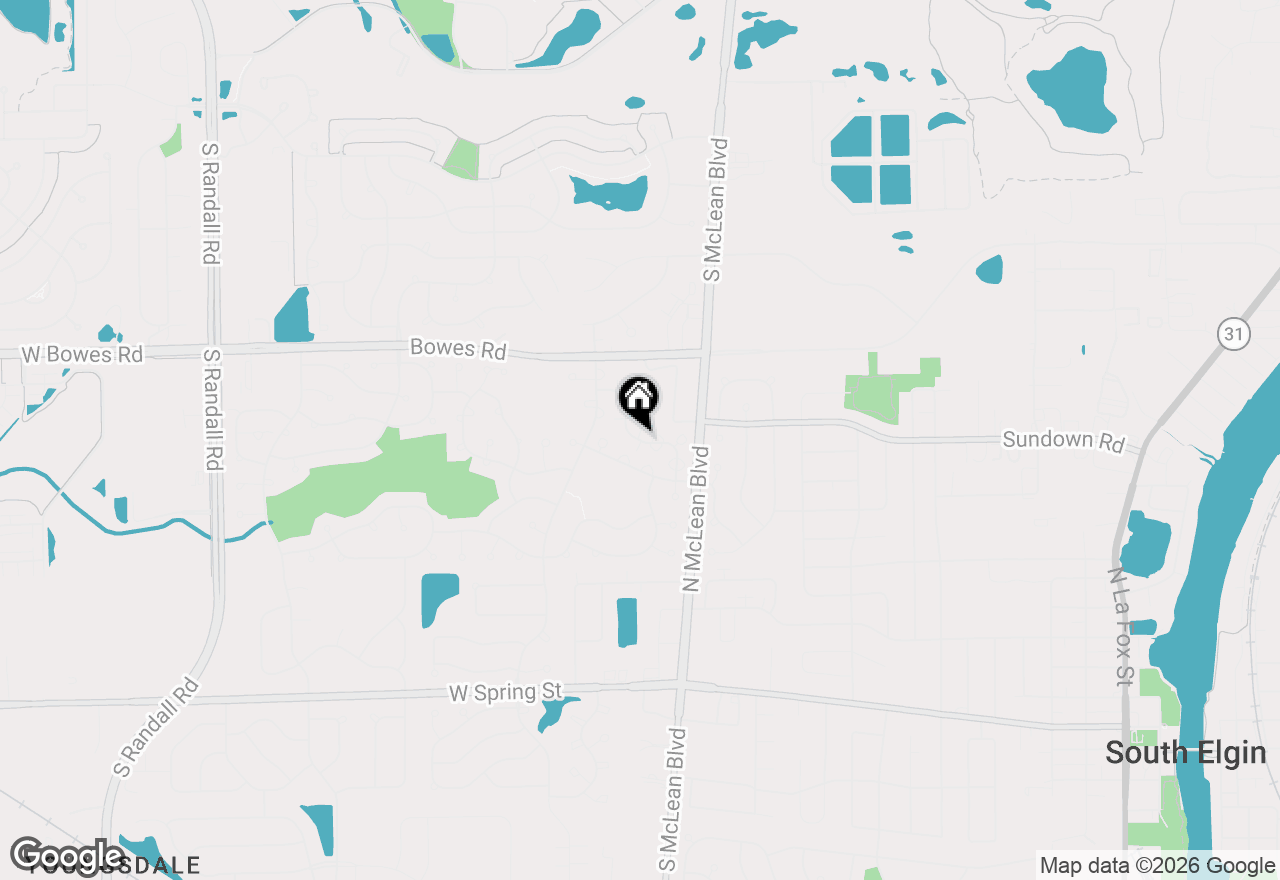 Map of 696 Fieldcrest Drive #C, South Elgin, IL 60177
