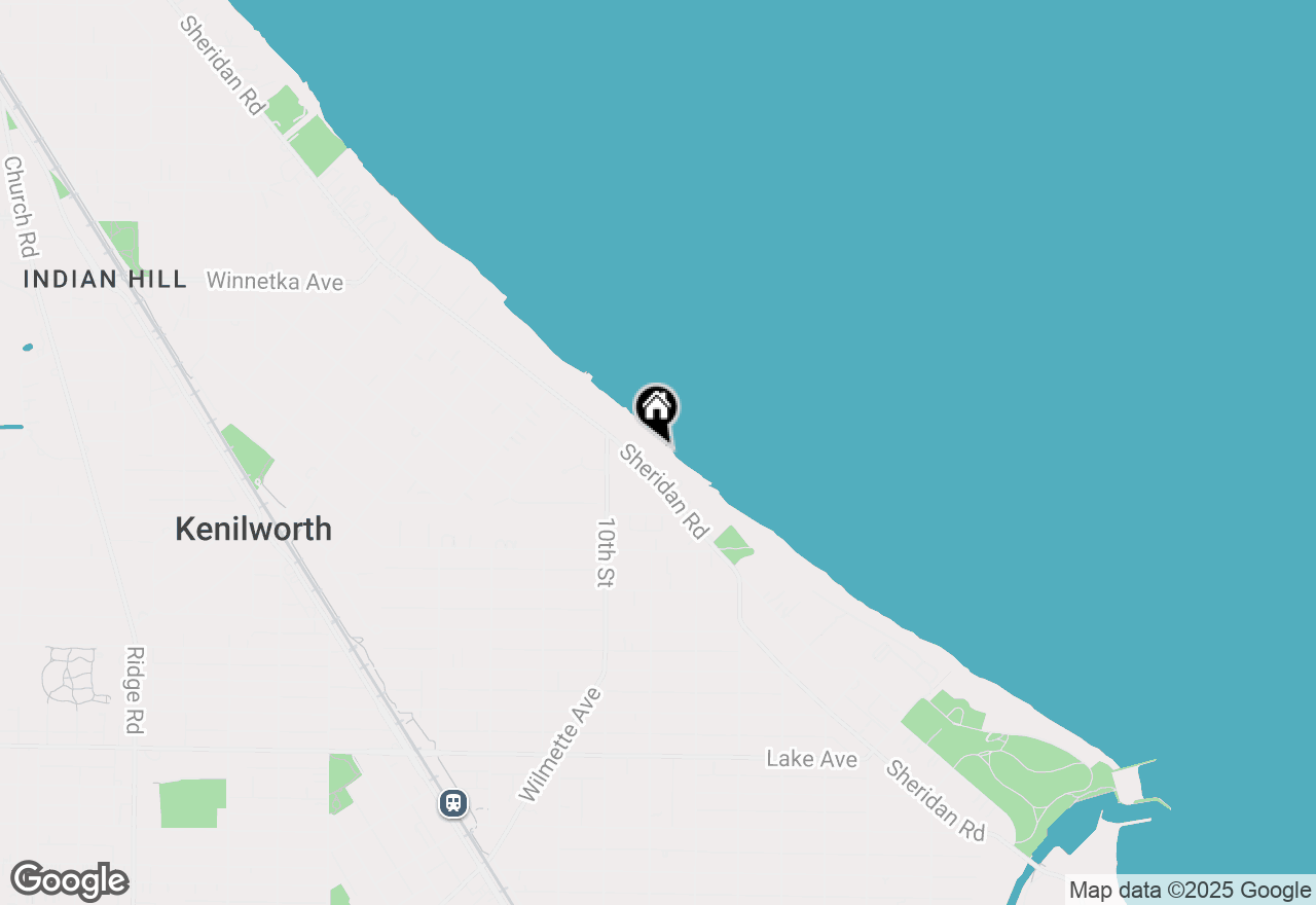 Map of 1616 Sheridan Road #8E, Wilmette, IL 60091