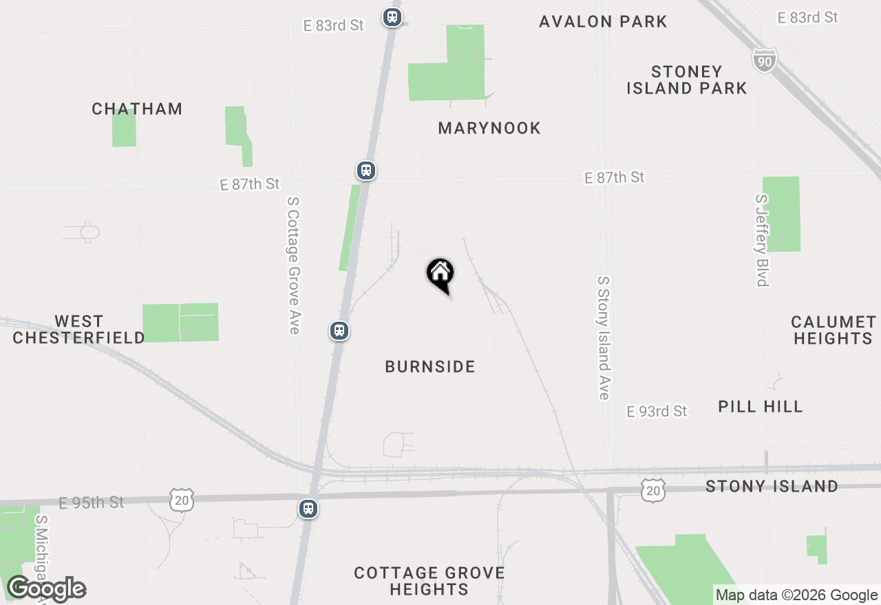 Map of 1145 E 90th Street, Chicago, IL 60619
