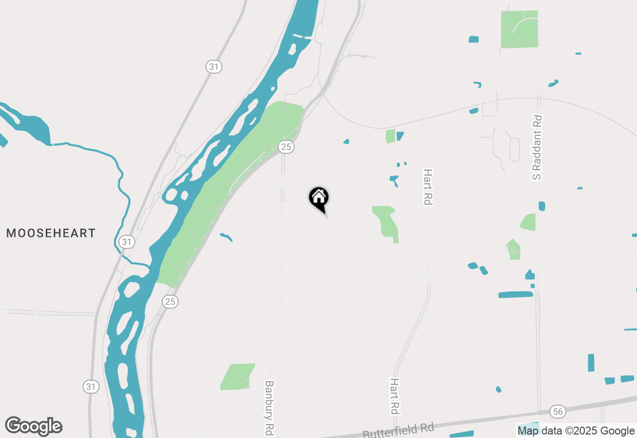 Map of 1306 Clark Street, North Aurora, IL 60542