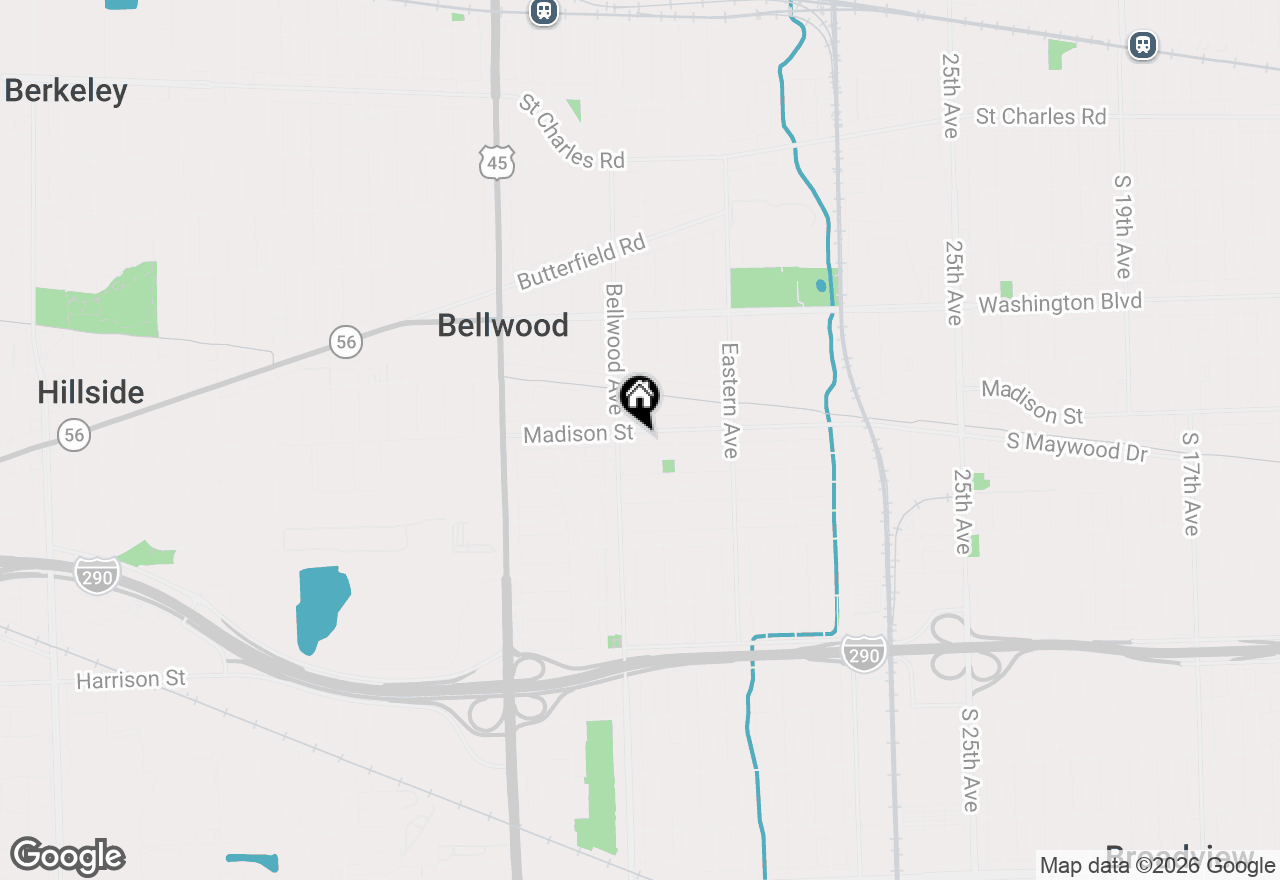 Map of 3602 Madison Street, Bellwood, IL 60104