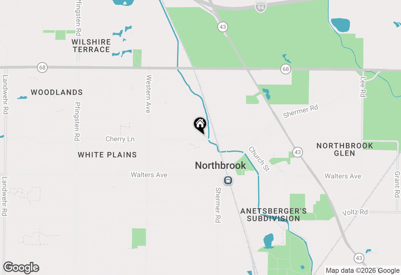 Map of 1196 Cedar Lane, Northbrook, IL 60062
