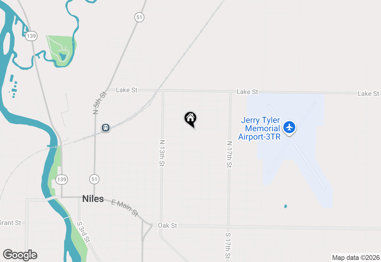 Map of 1422 Merrifield Avenue, Niles, MI 49120