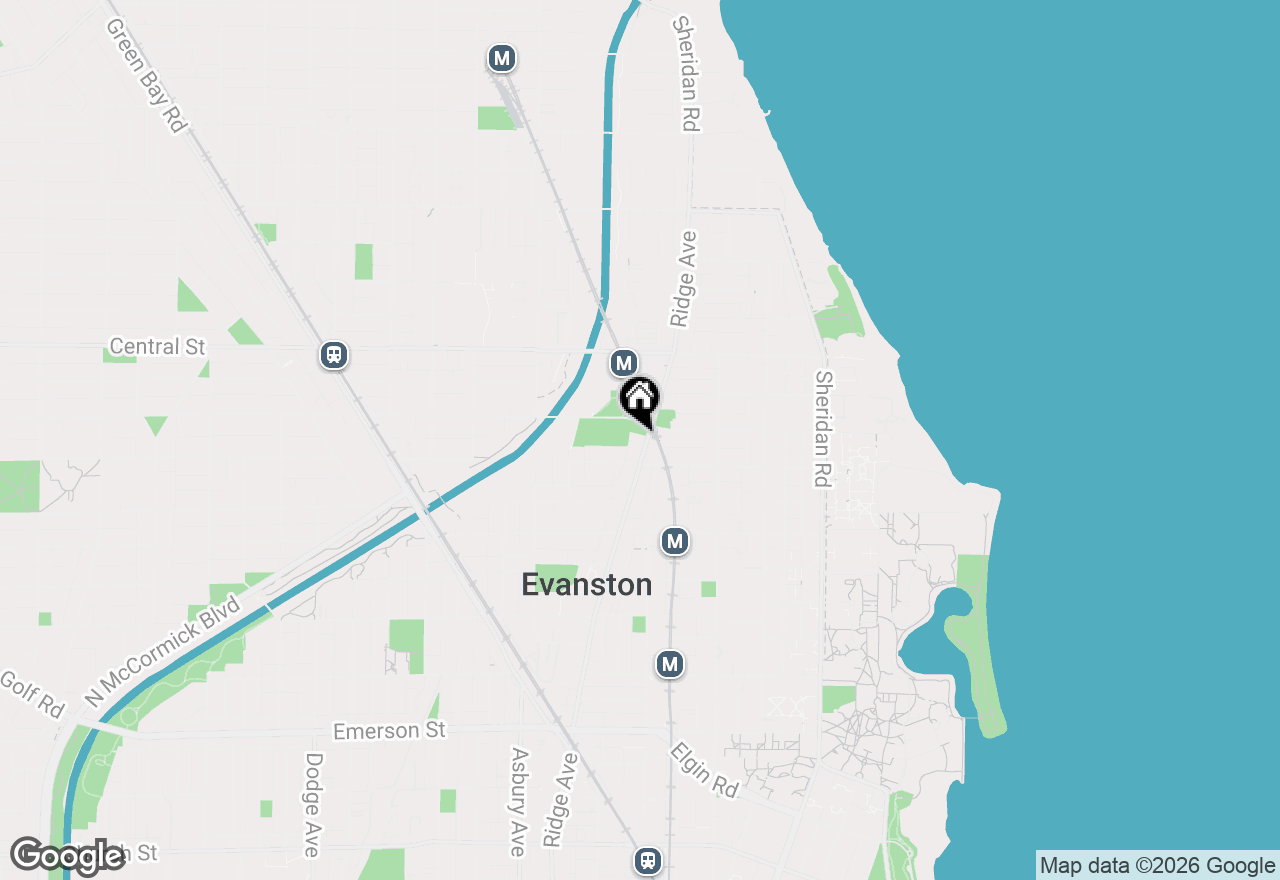 Map of 2404 Ridge Avenue #CH, Evanston, IL 60201