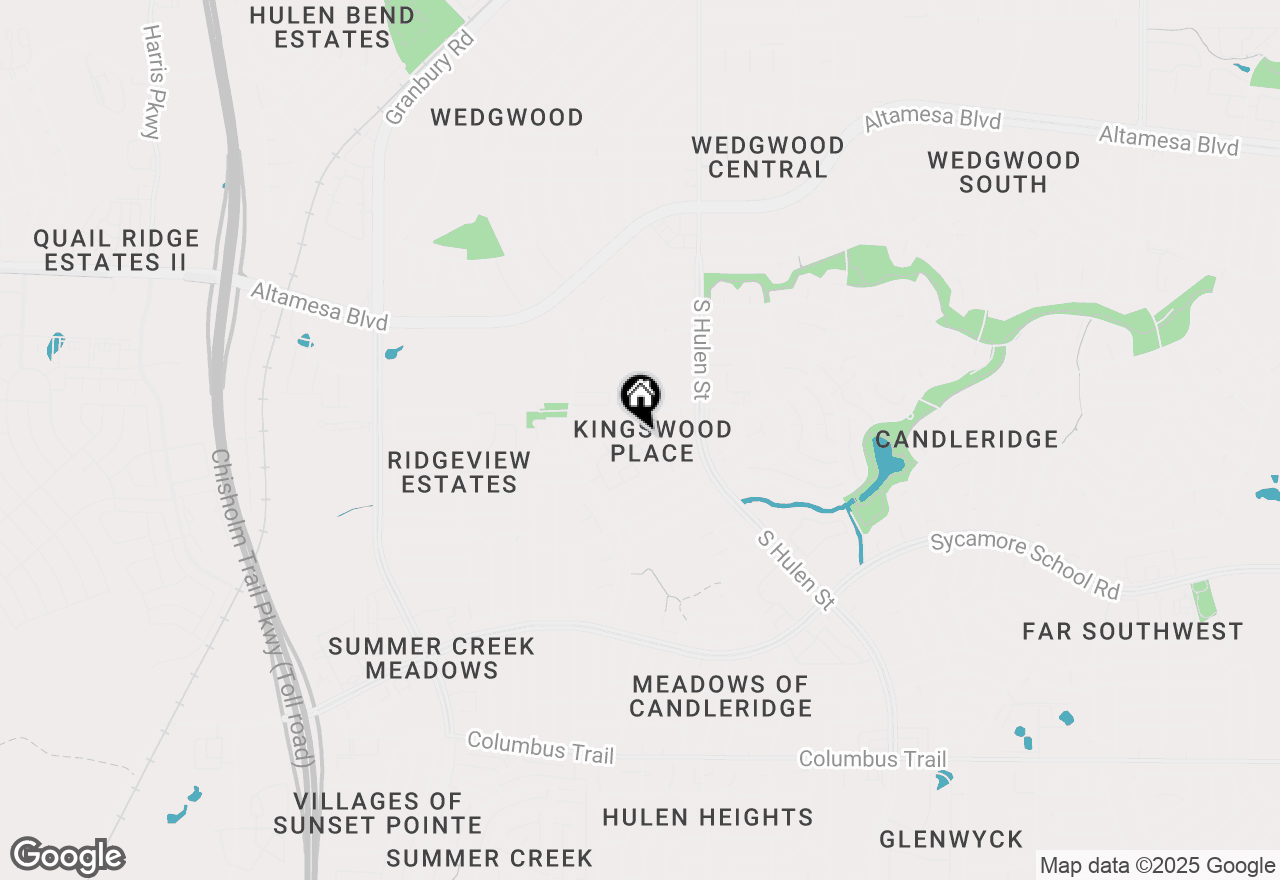 Map of 7314 Kingswood Circle, Fort Worth, TX 76133