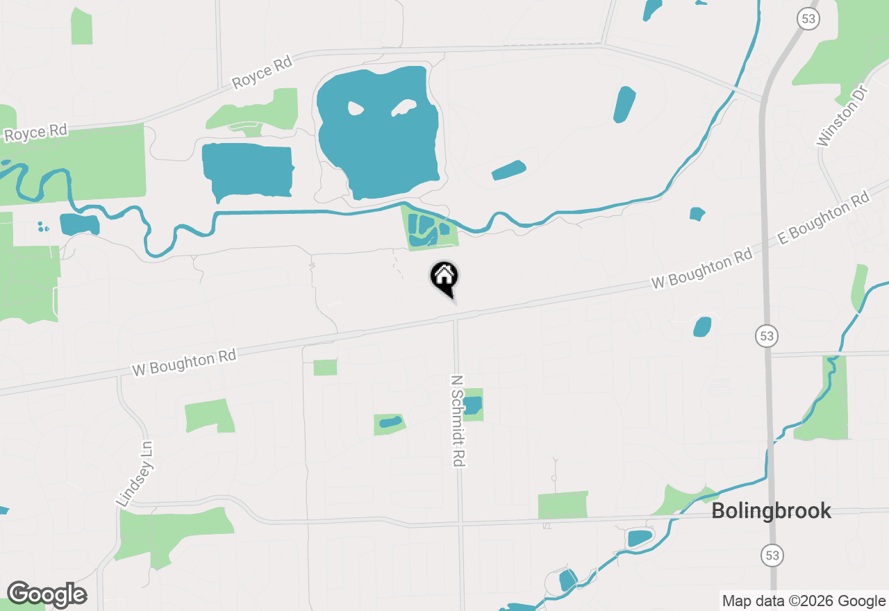 Map of 520 W Boughton Road, Bolingbrook, IL 60440