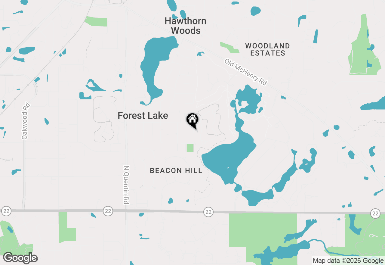 Map of 23576 N Melody Lane, Lake Zurich, IL 60047