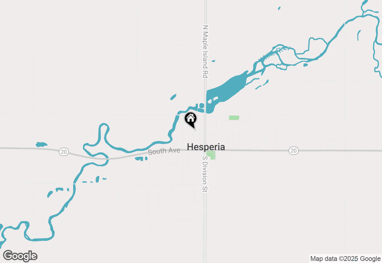 Map of 123 N Elm Street, Hesperia, MI 49421