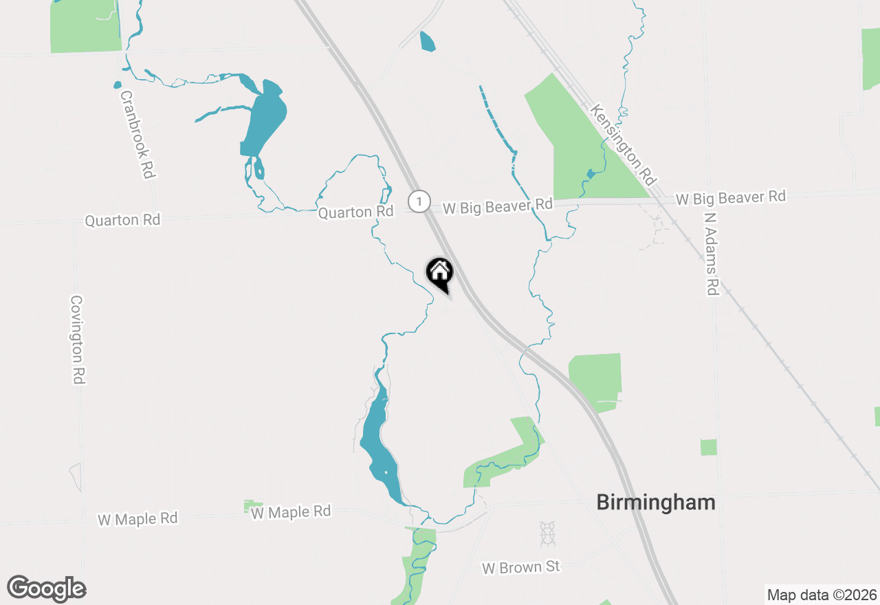 Map of 1115 N Old Woodward Avenue #61, Birmingham, MI 48009