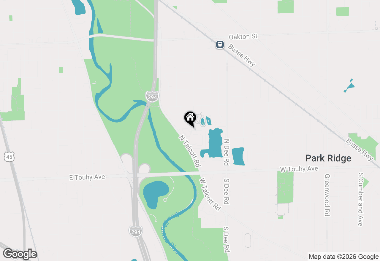 Map of 75 Boardwalk Place #203, Park Ridge, IL 60068