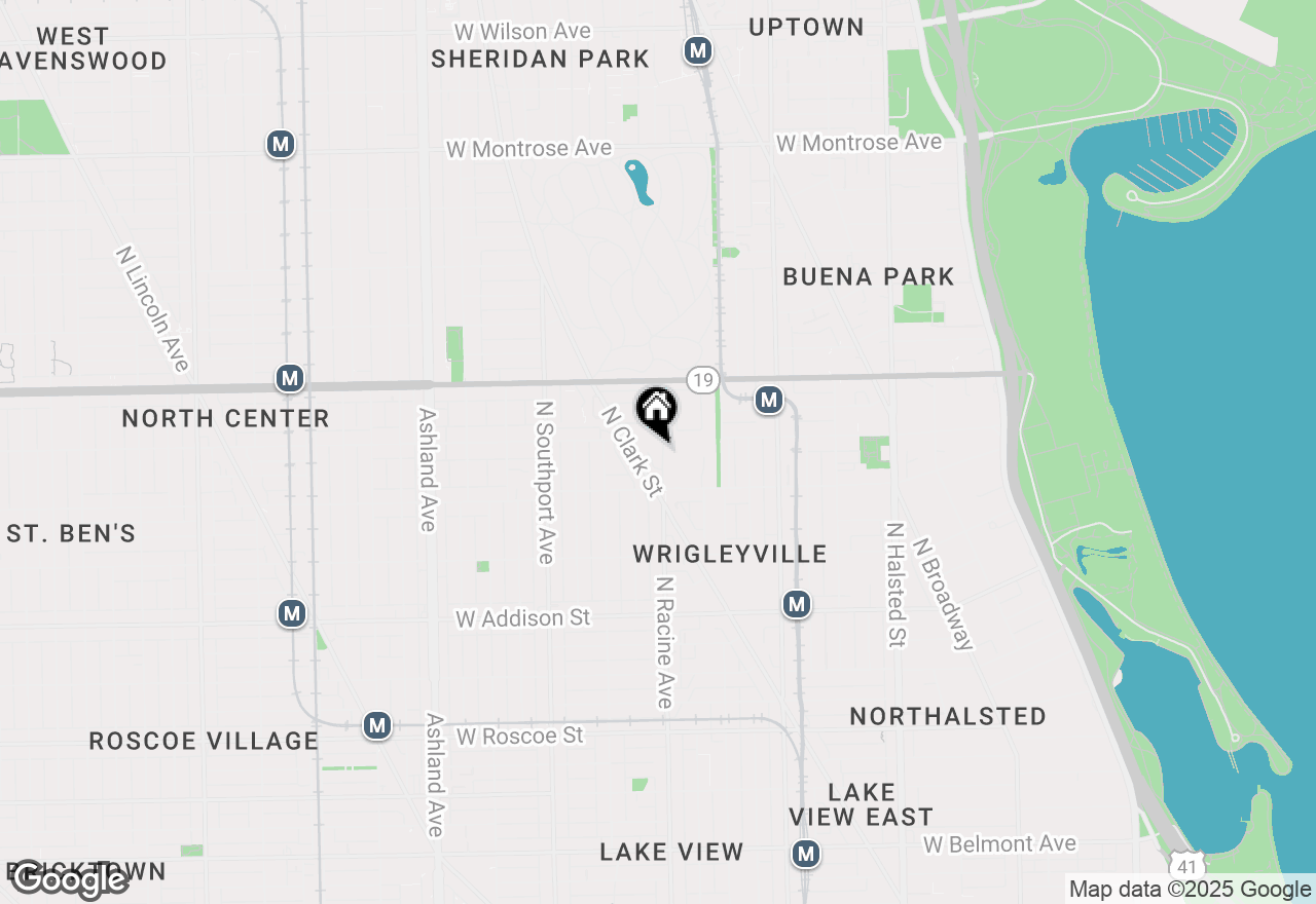 Map of 3836 N Racine Avenue #2, Chicago, IL 60613