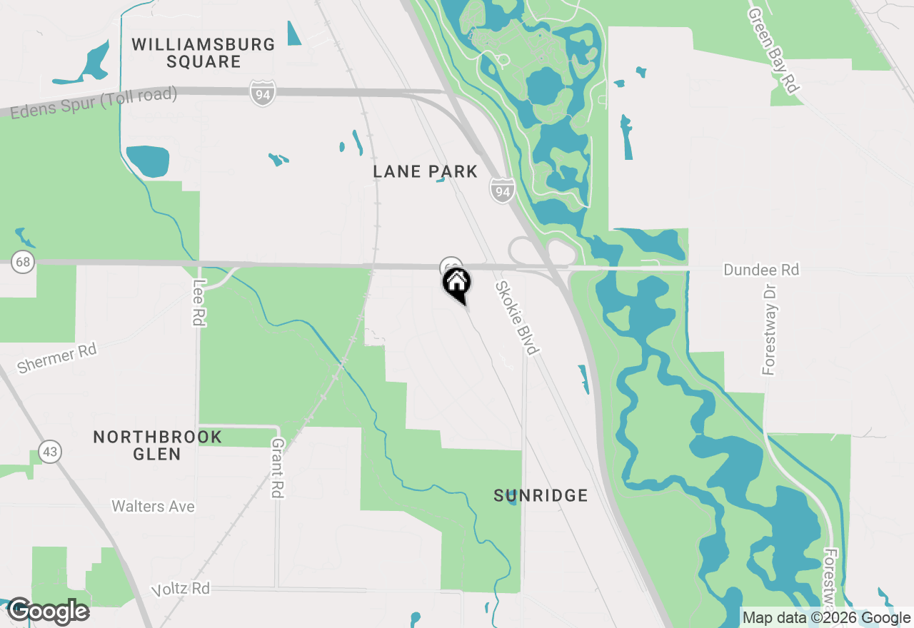 Map of 1001 Longaker Road, Northbrook, IL 60062