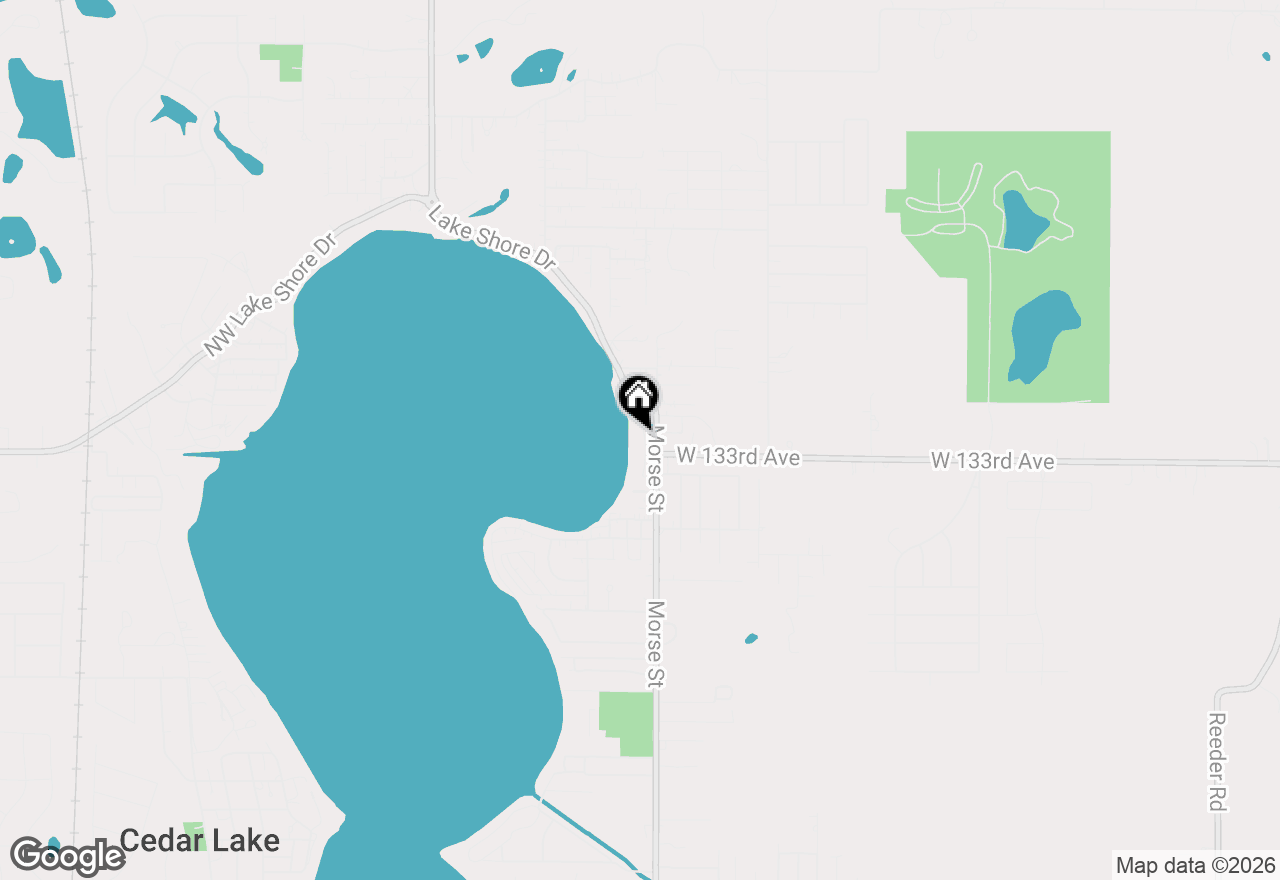 Map of 13246 E Lake Shore Drive #202, Cedar Lake, IN 46303