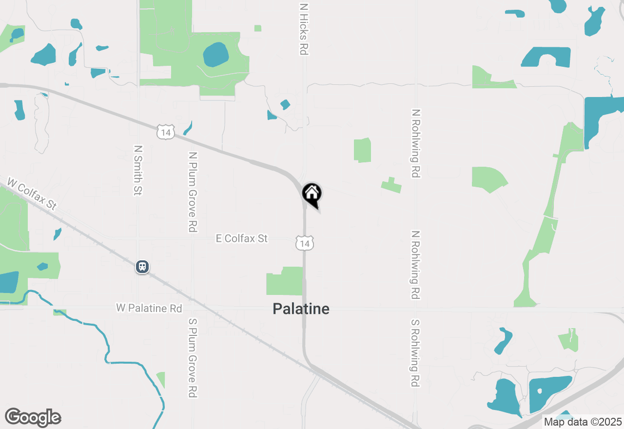 Map of 293 N Northwest Highway #293, Palatine, IL 60067