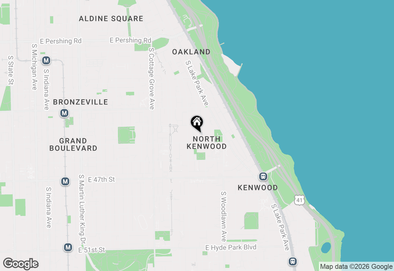 Map of 4461 S Berkeley Avenue #NONE, Chicago, IL 60653