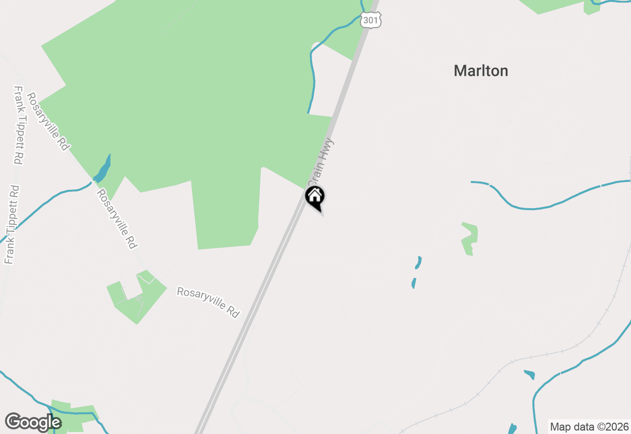 Map of 9104 Trumps Hill Road, Upper Marlboro, MD 20772