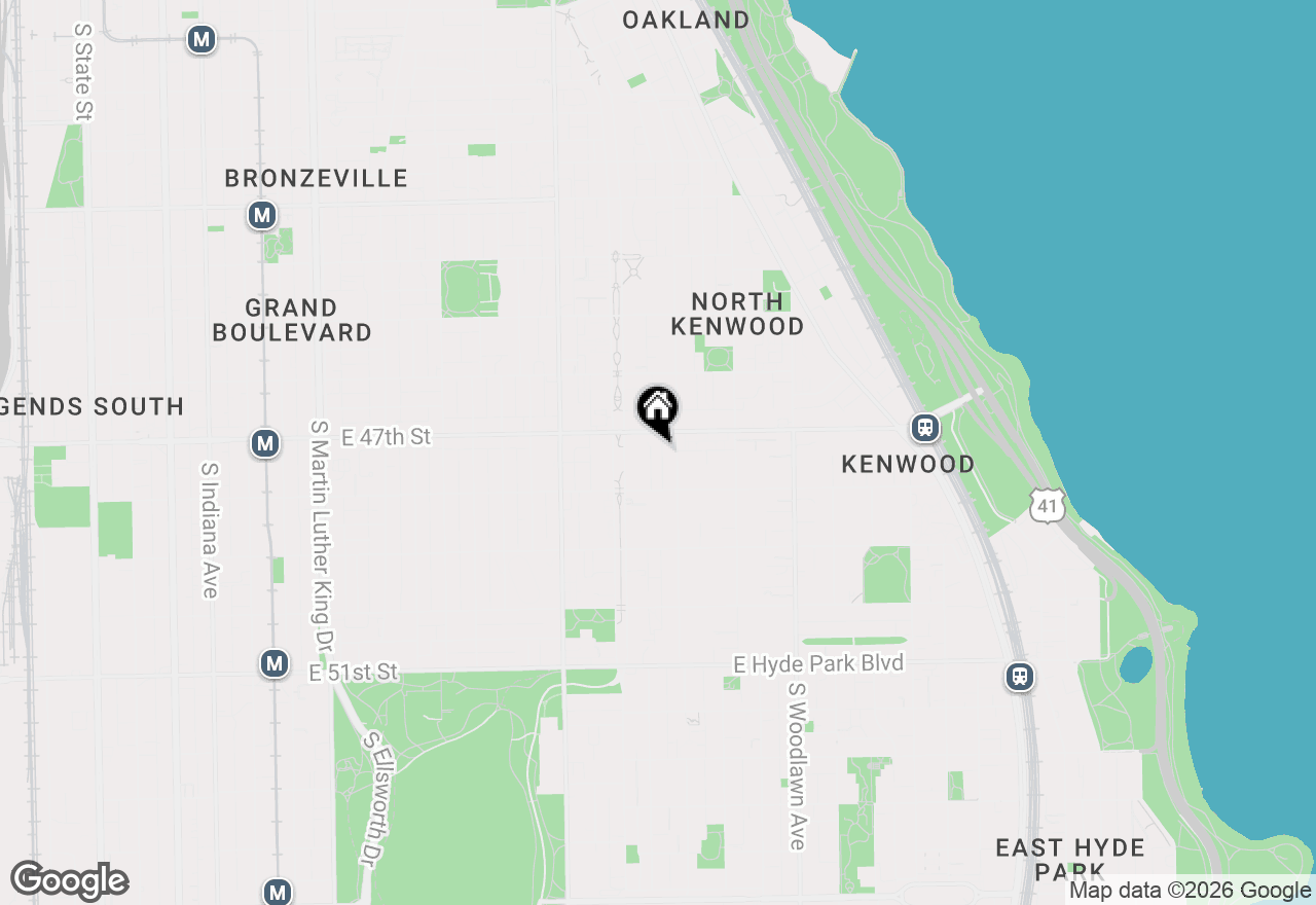 Map of 4719 S Ingleside Avenue, Chicago, IL 60615