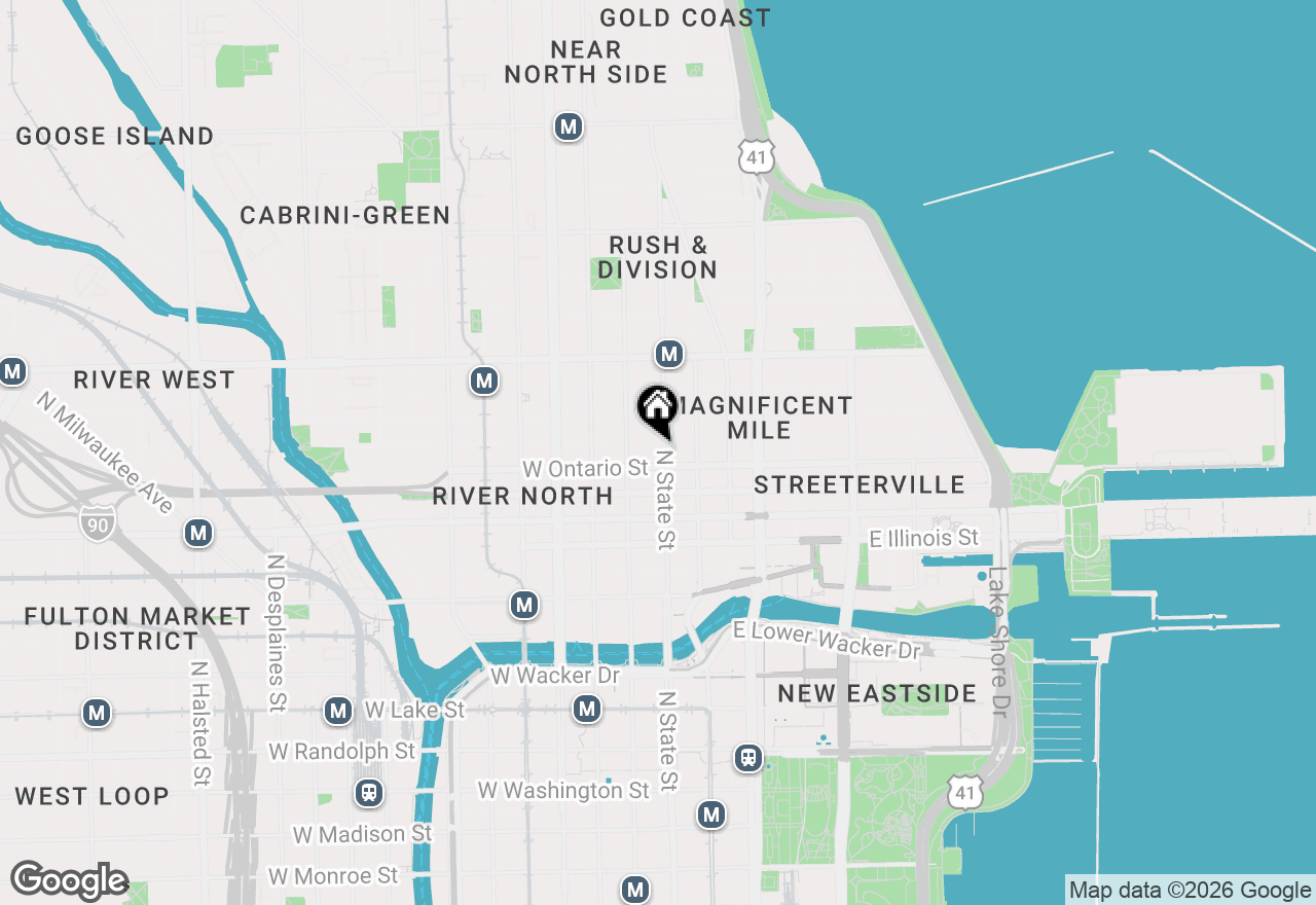 Map of 630 N State Street #2109, Chicago, IL 60654