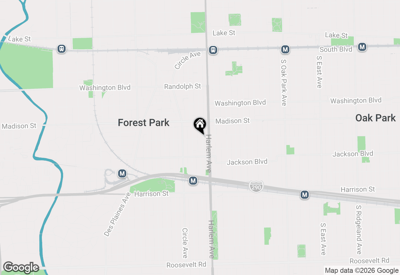 Map of 7223 Adams Street #3, Forest Park, IL 60130