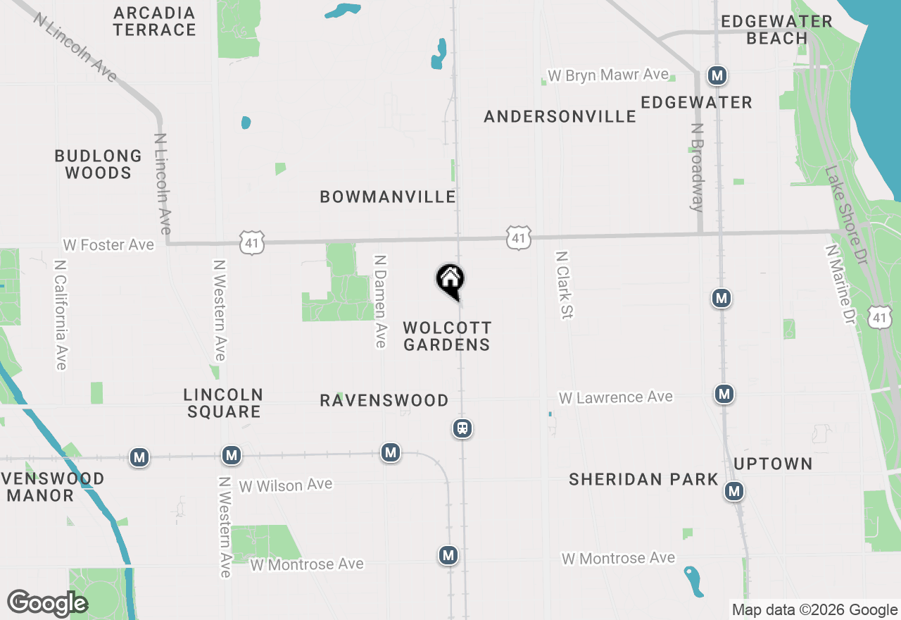Map of 1806 W Argyle Street #G, Chicago, IL 60640
