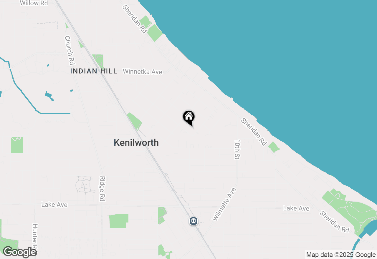 Map of 221 Essex Road, Kenilworth, IL 60043