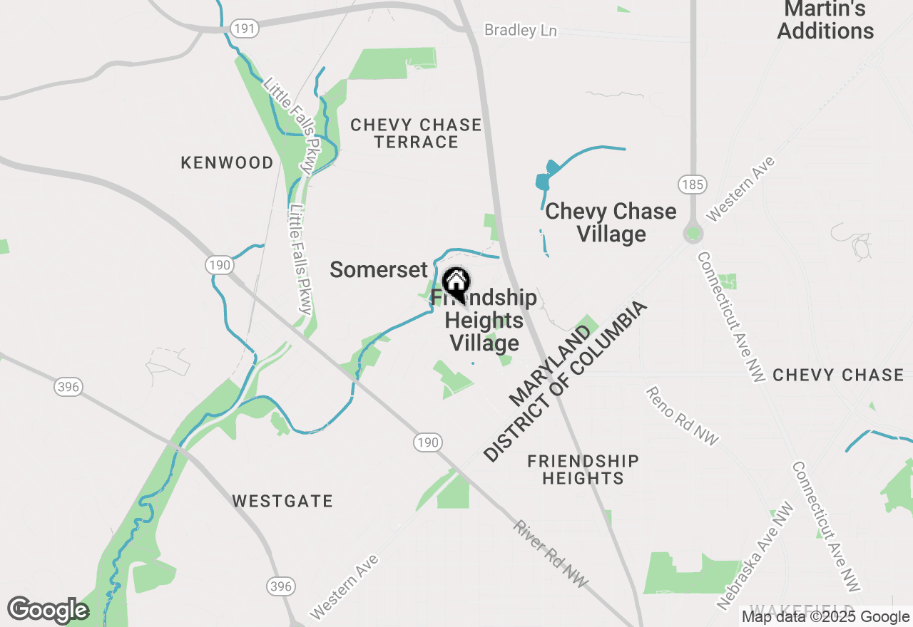 Map of 4601 N Park Avenue #817, Chevy Chase, MD 20815