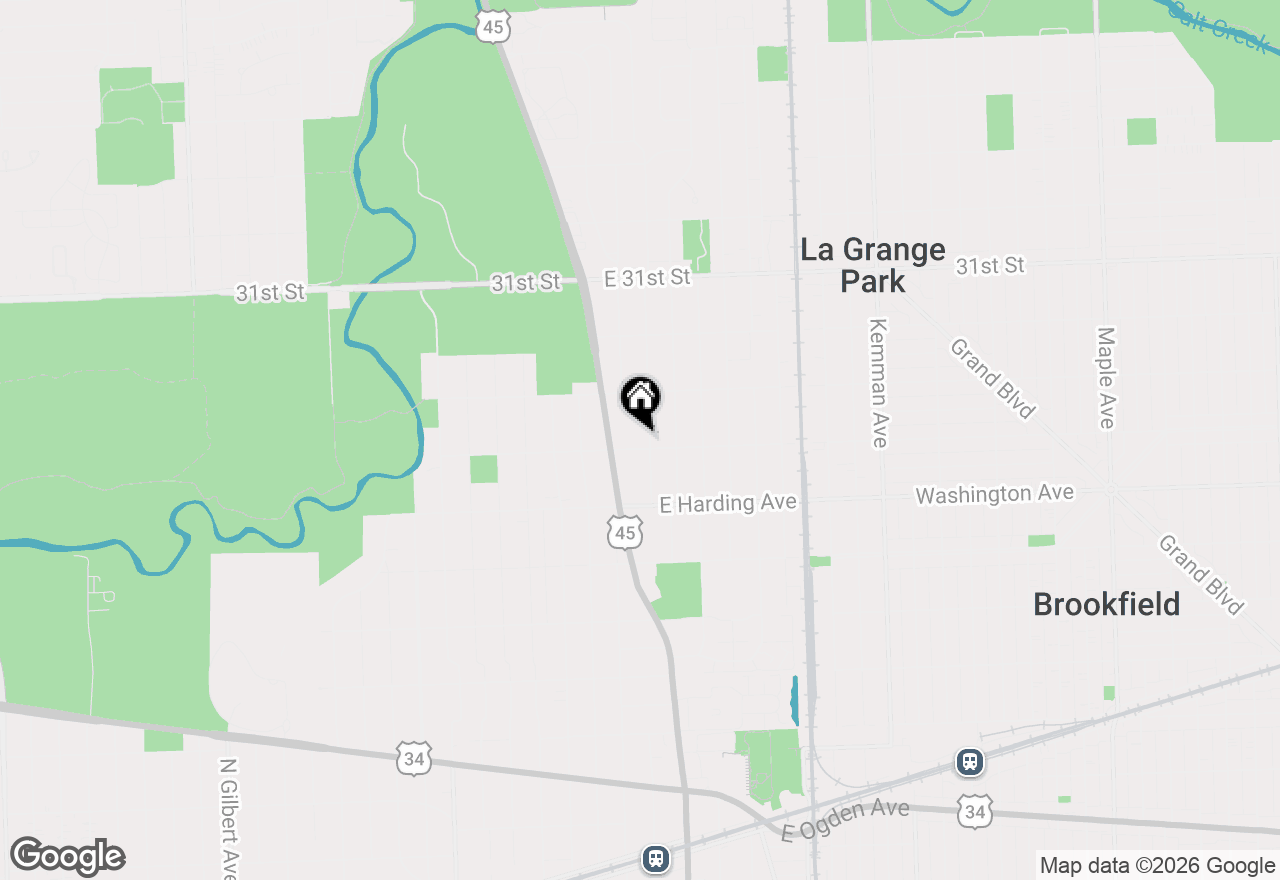 Map of 804 Community Drive, La Grange Park, IL 60526
