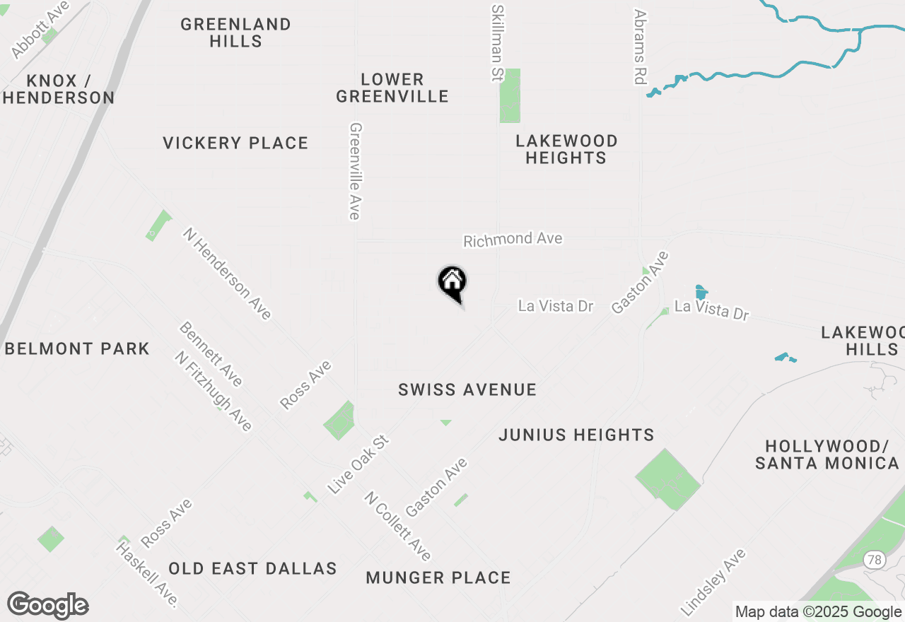 Map of 5963 Lewis Street, Dallas, TX 75206