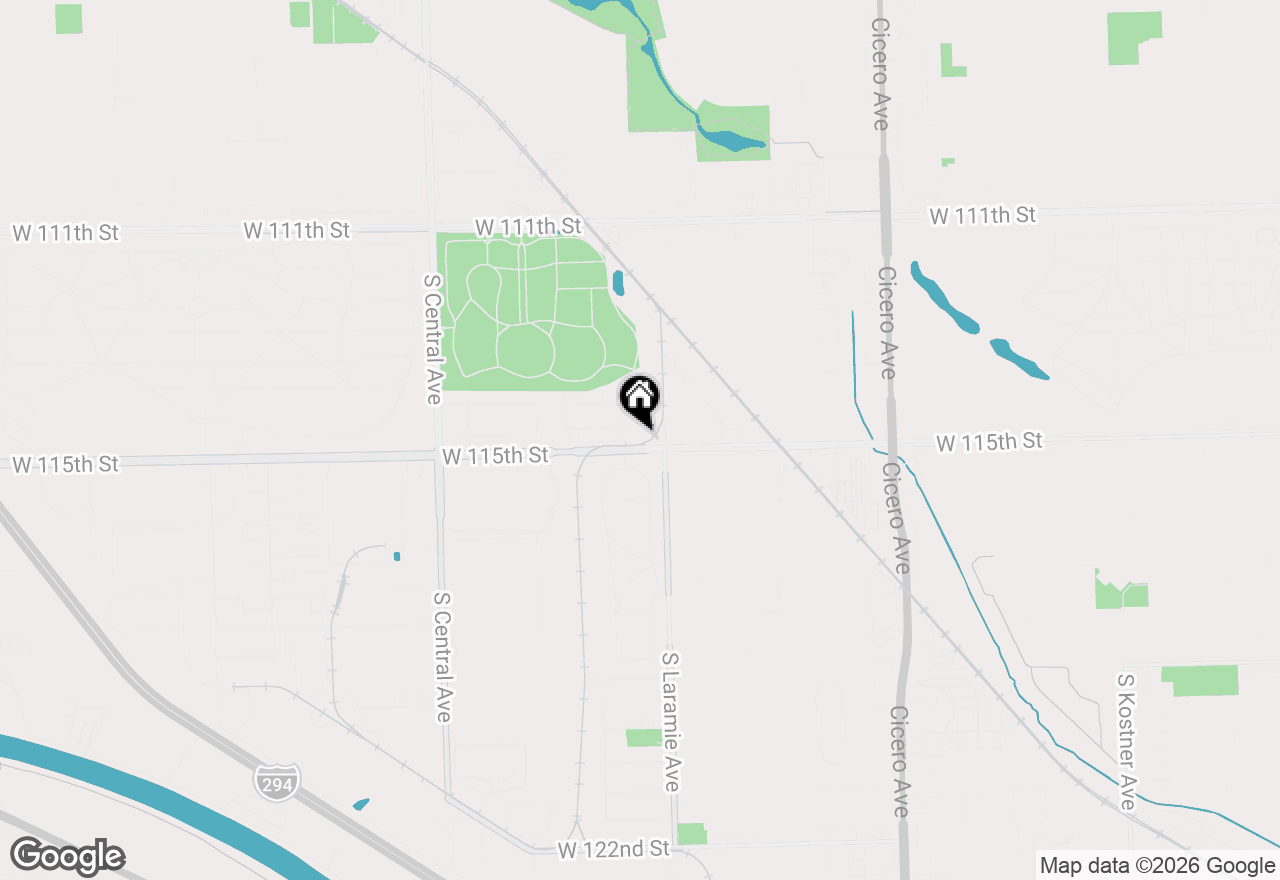 Map of (Address confidential), Alsip, Illinois 60803