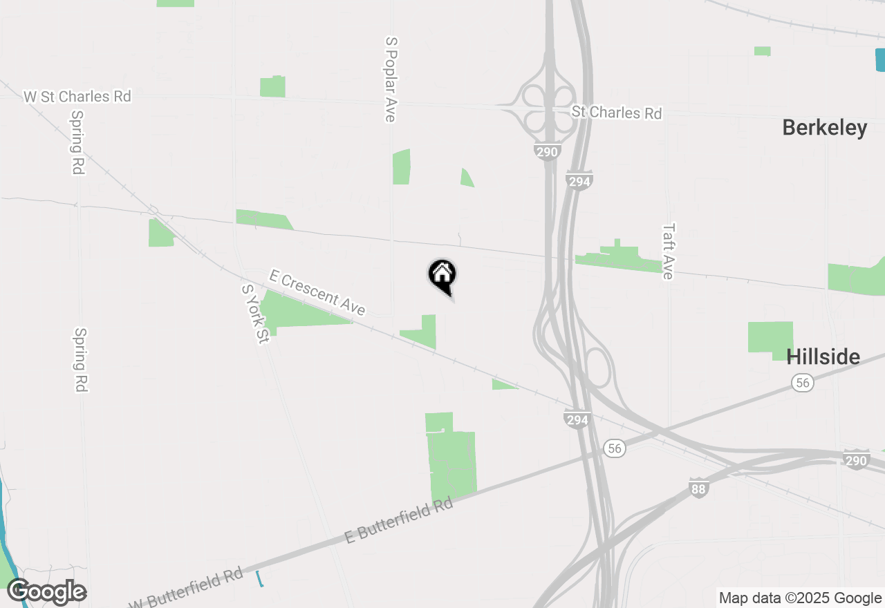 Map of 611 S Fern Avenue, Elmhurst, IL 60126