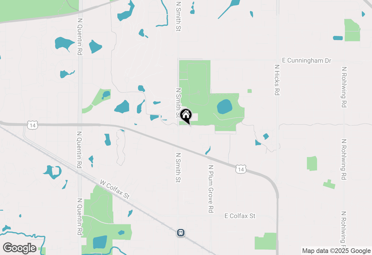 Map of 111 W Brandon Court #E24, Palatine, IL 60067