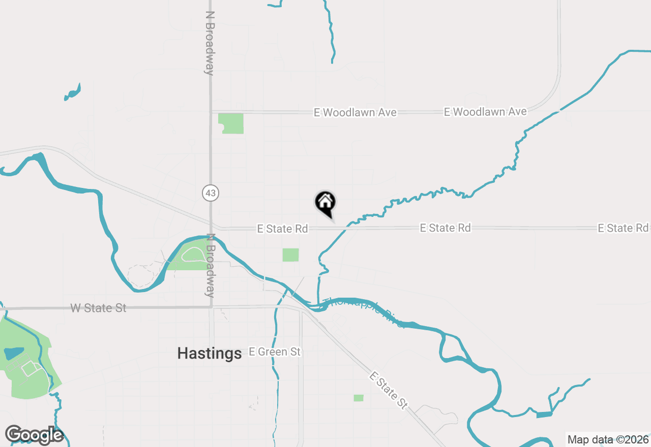 Map of 517 E State Road, Hastings, MI 49058