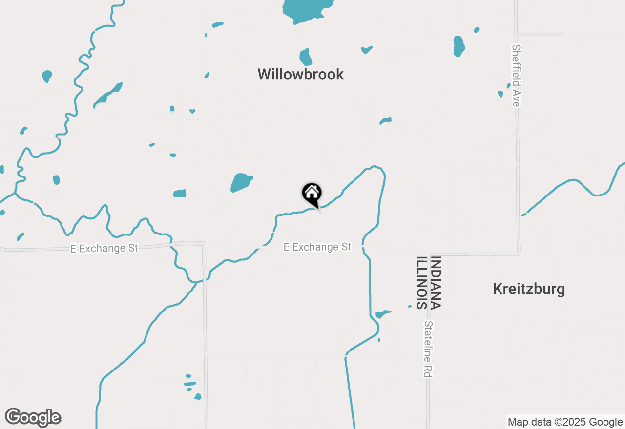 Map of 3161 E Bending Creek Trail, Crete, IL 60417