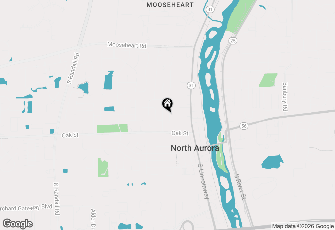 Map of 204 Wildwood Drive, North Aurora, IL 60542