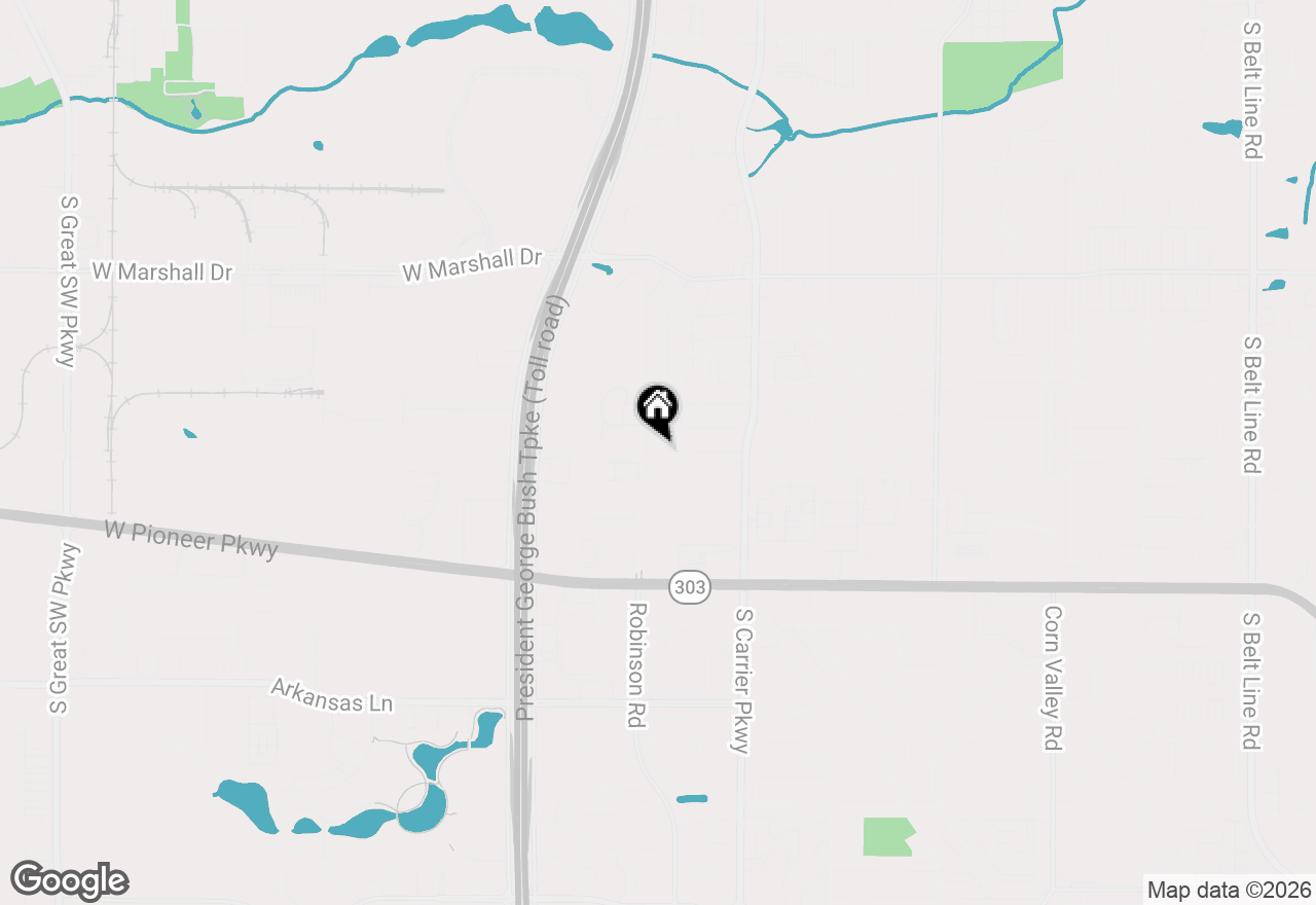 Map of 1038 Freetown Road, Grand Prairie, TX 75051