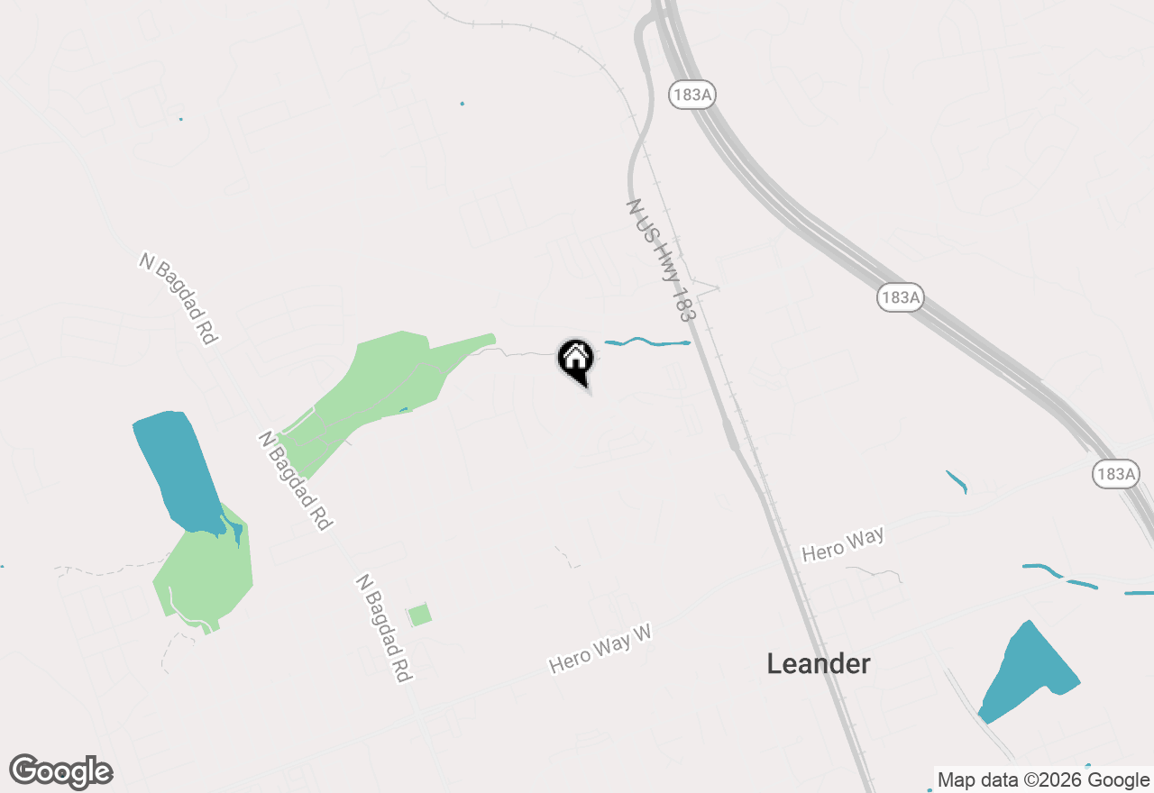 Map of 401 Pecan Bayou Ct, Leander, TX 78641