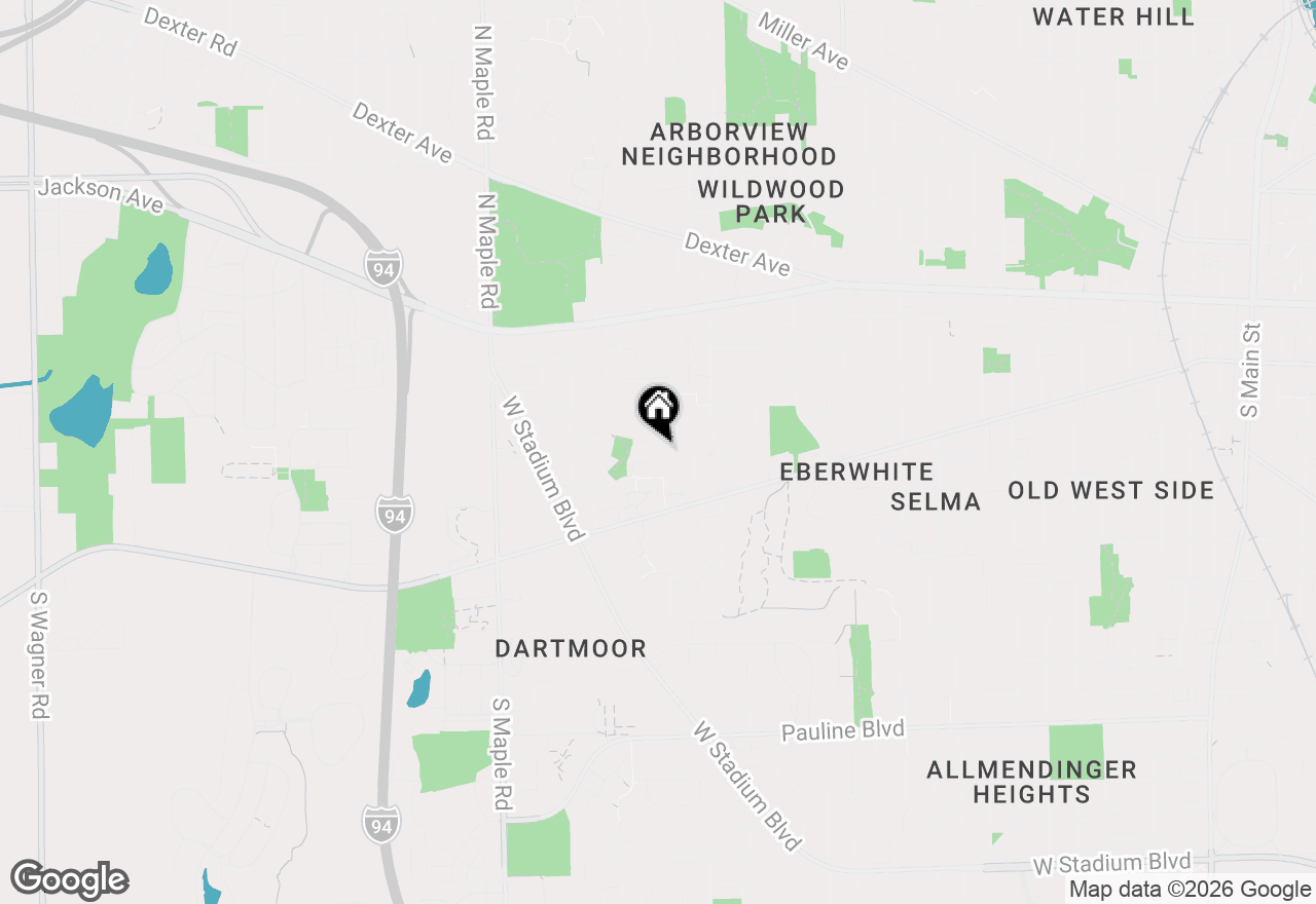 Map of 2071 Winewood Avenue, Ann Arbor, MI 48103