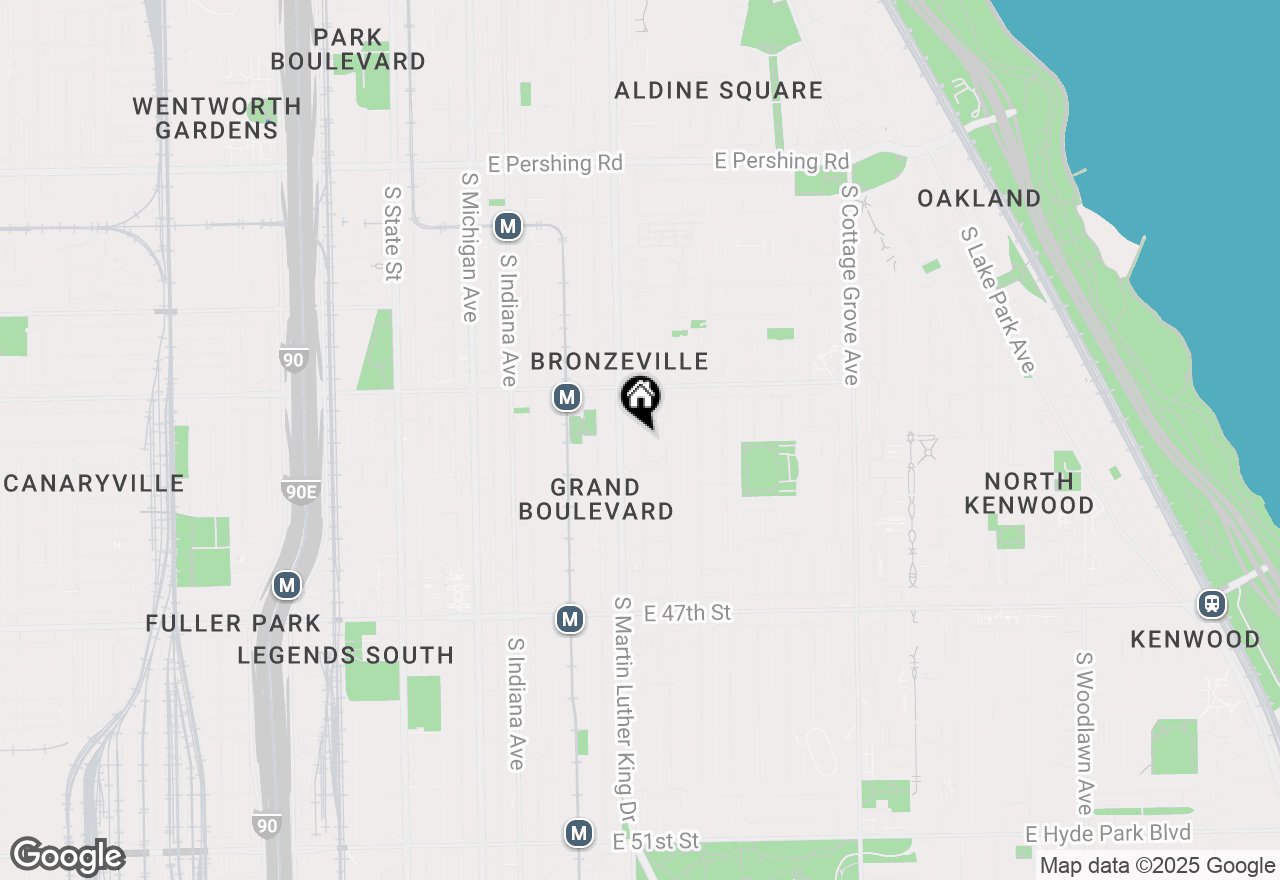 Map of 414 E 44th Street #2, Chicago, IL 60653