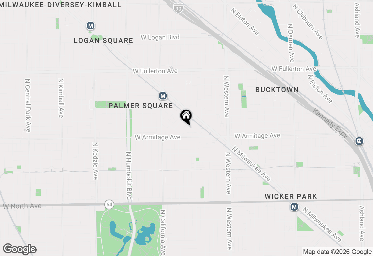 Map of 2060 N Stave Street #2, Chicago, IL 60647