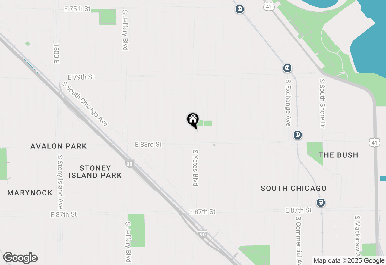 Map of 8218 S Yates Boulevard, Chicago, IL 60617