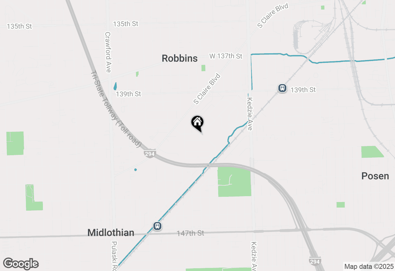 Map of 3223 S Lydia Avenue, Robbins, IL 60472