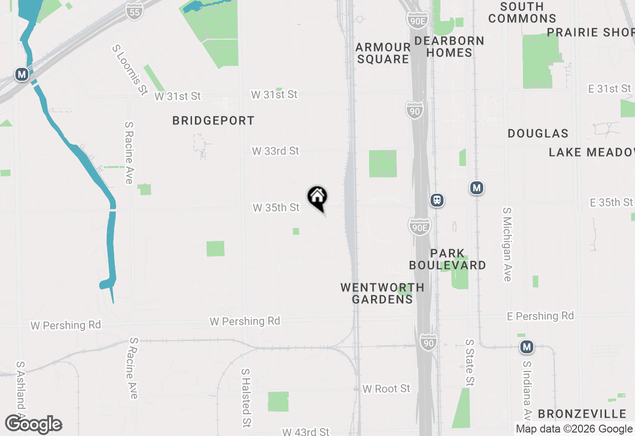 Map of 3521 S Parnell Avenue #C, Chicago, IL 60609